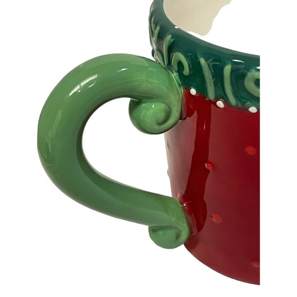 DEAR SANTA I can Explain Mug Cup Coffee Tea Hot Chocolate Scroll Holly Ceramic 4 - Picture 6 of 8